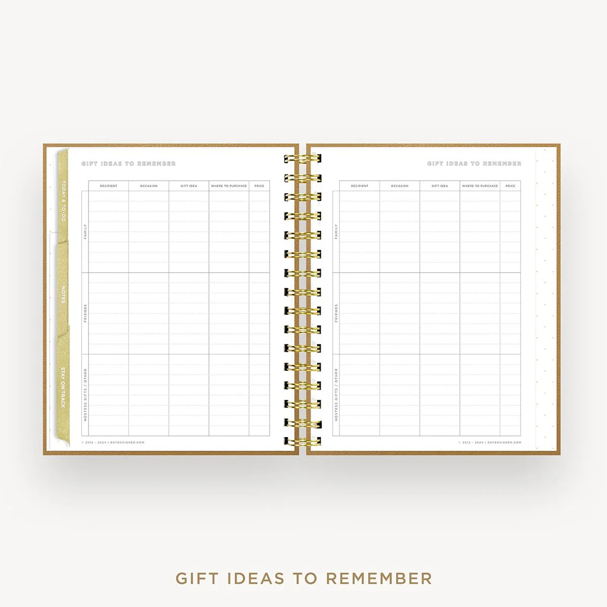 2026-27 Mini Weekly Planner: Caramel Latte Pebble Texture - Image 17