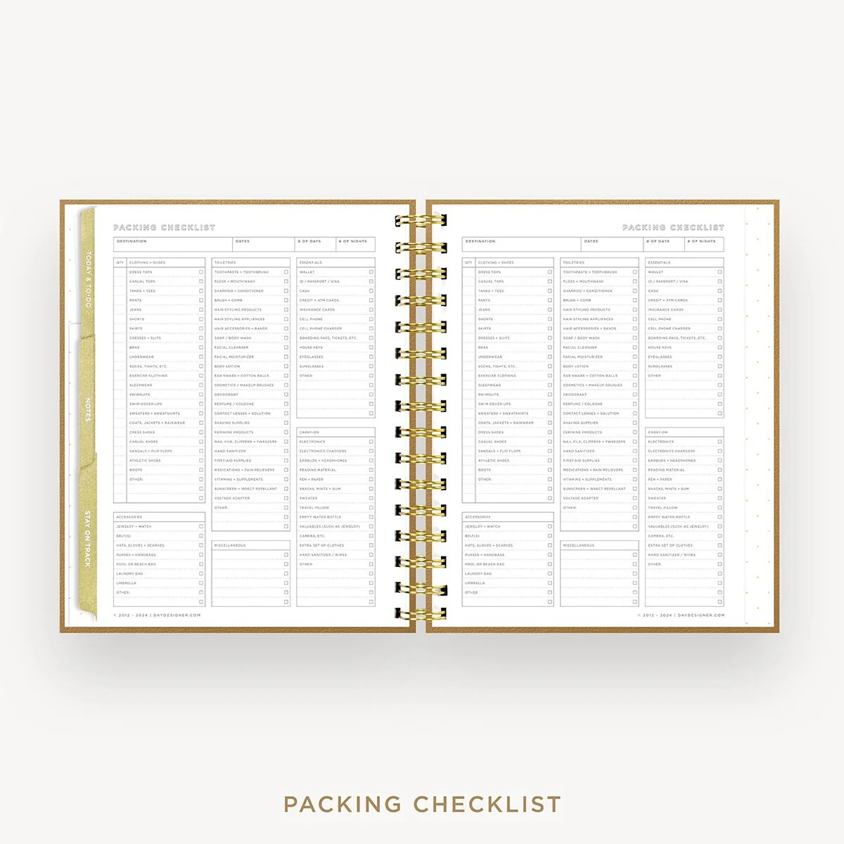 2026-27 Mini Weekly Planner: Caramel Latte Pebble Texture - Image 19
