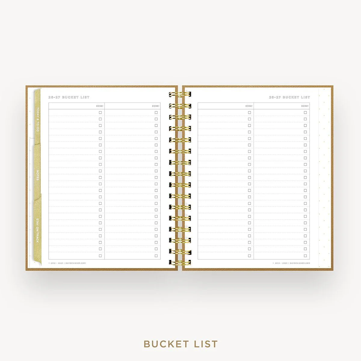 2026-27 Mini Weekly Planner: Caramel Latte Pebble Texture - Image 22