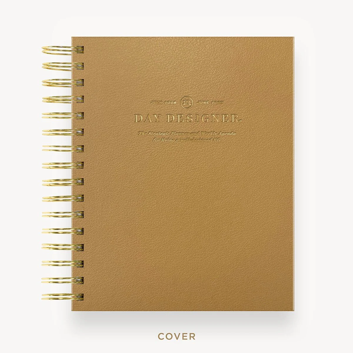2026-27 Mini Weekly Planner: Caramel Latte Pebble Texture - Image 3