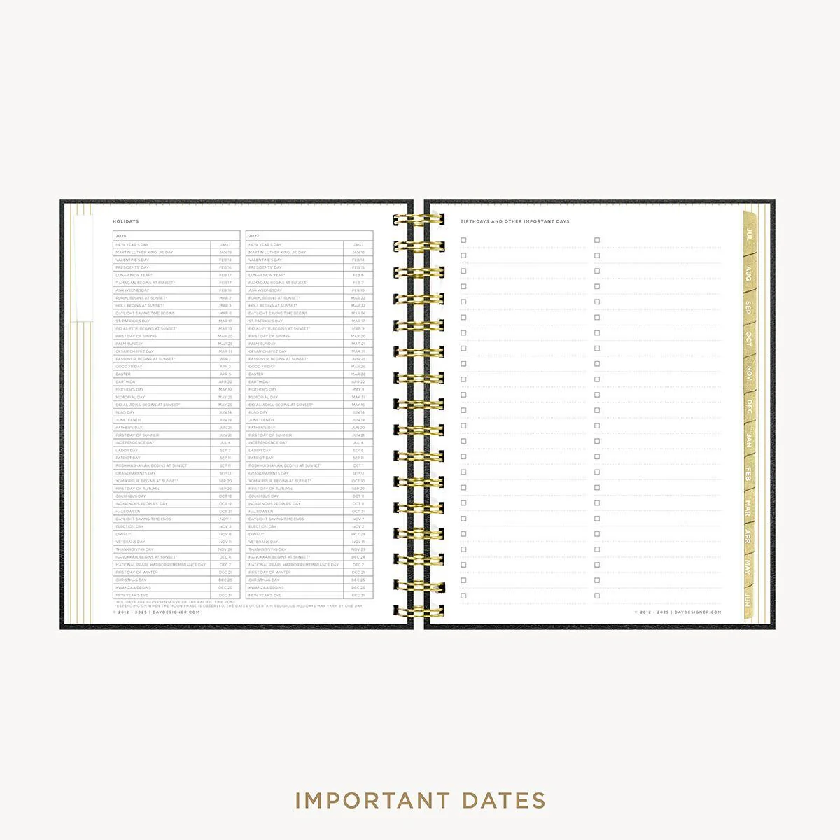 2026-27 Mini Weekly Planner: Classic Black Pebble Texture - Image 10