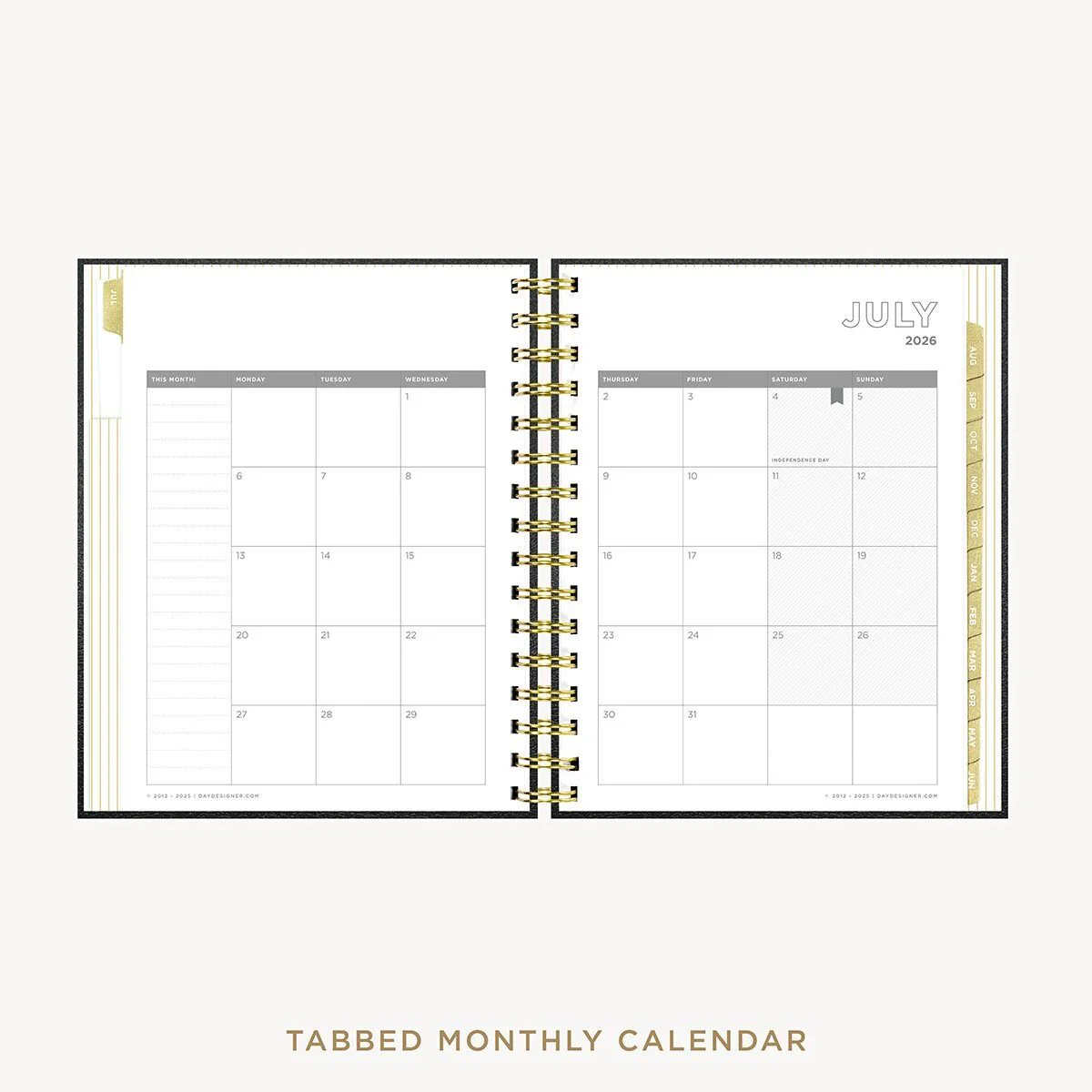 2026-27 Mini Weekly Planner: Classic Black Pebble Texture - Image 11