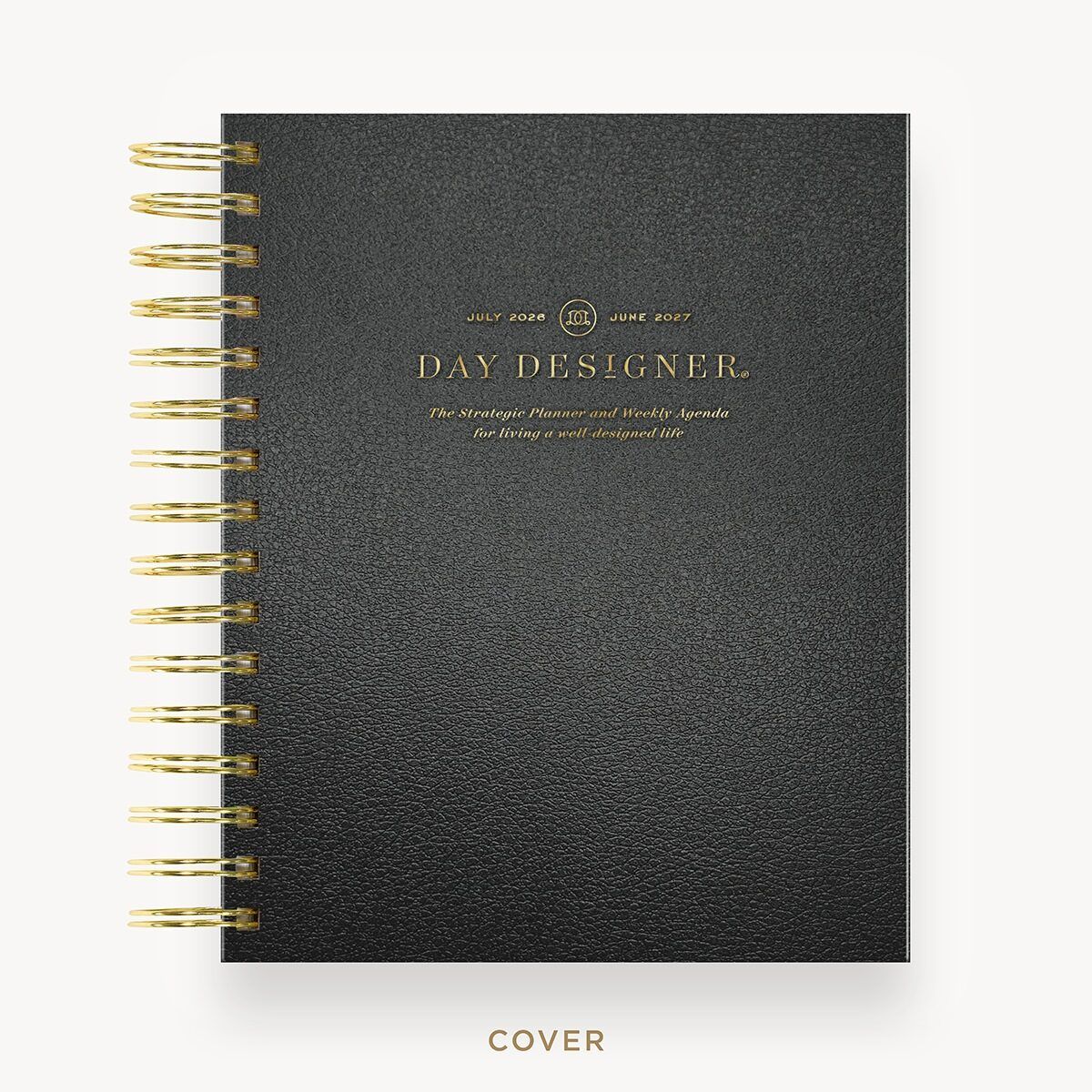 2026-27 Mini Weekly Planner: Classic Black Pebble Texture - Image 3
