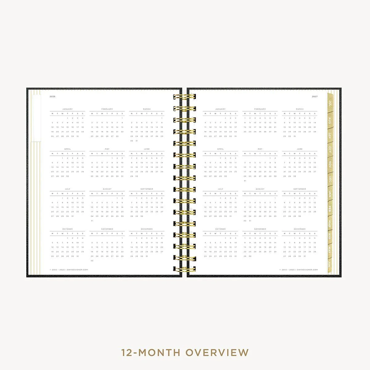 2026-27 Mini Weekly Planner: Classic Black Pebble Texture - Image 9