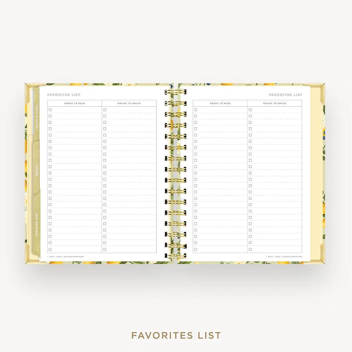 2026-27 Mini Weekly Planner: Lemon Floral Sage - Image 16