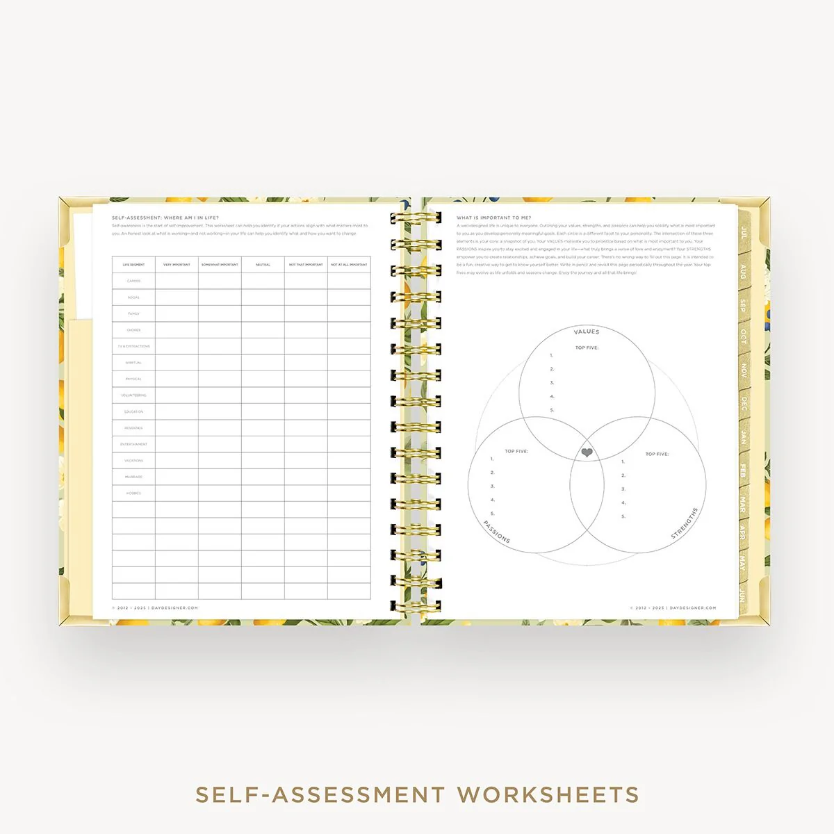 2026-27 Mini Weekly Planner: Lemon Floral Sage - Image 6