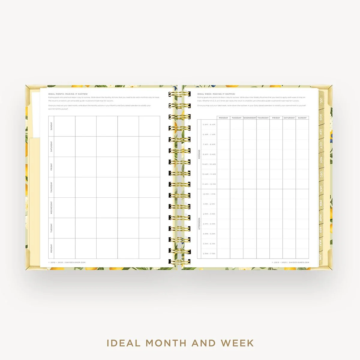 2026-27 Mini Weekly Planner: Lemon Floral Sage - Image 8