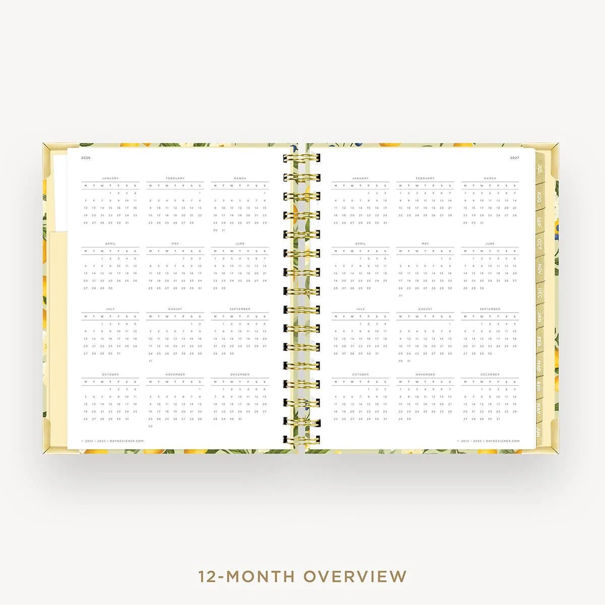 2026-27 Mini Weekly Planner: Lemon Floral Sage - Image 9
