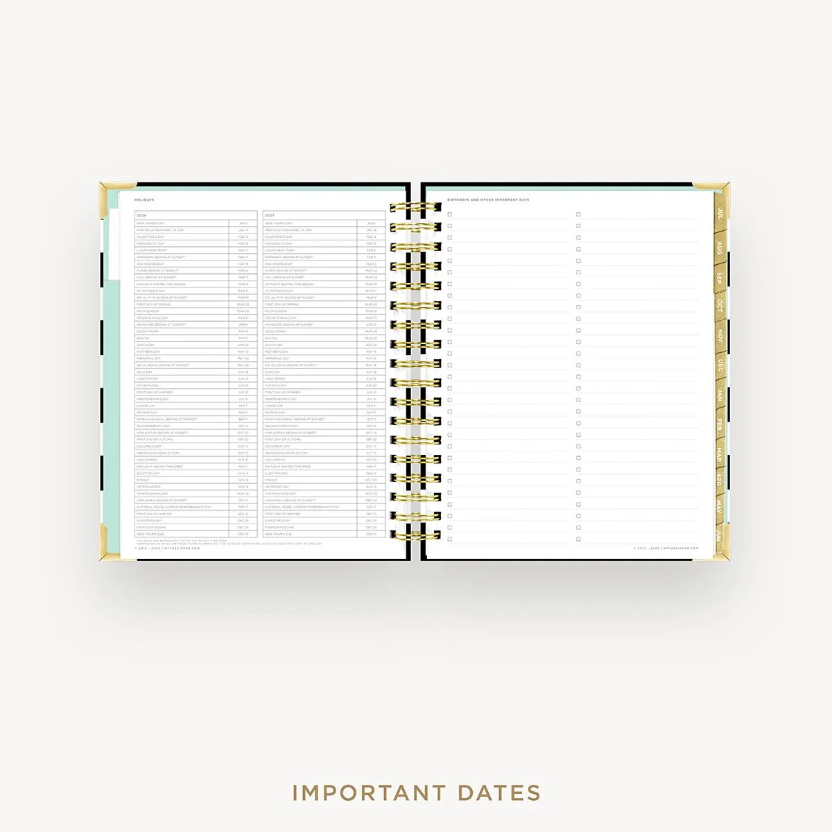 2026-27 Weekly Planner: Black Stripe - Image 10