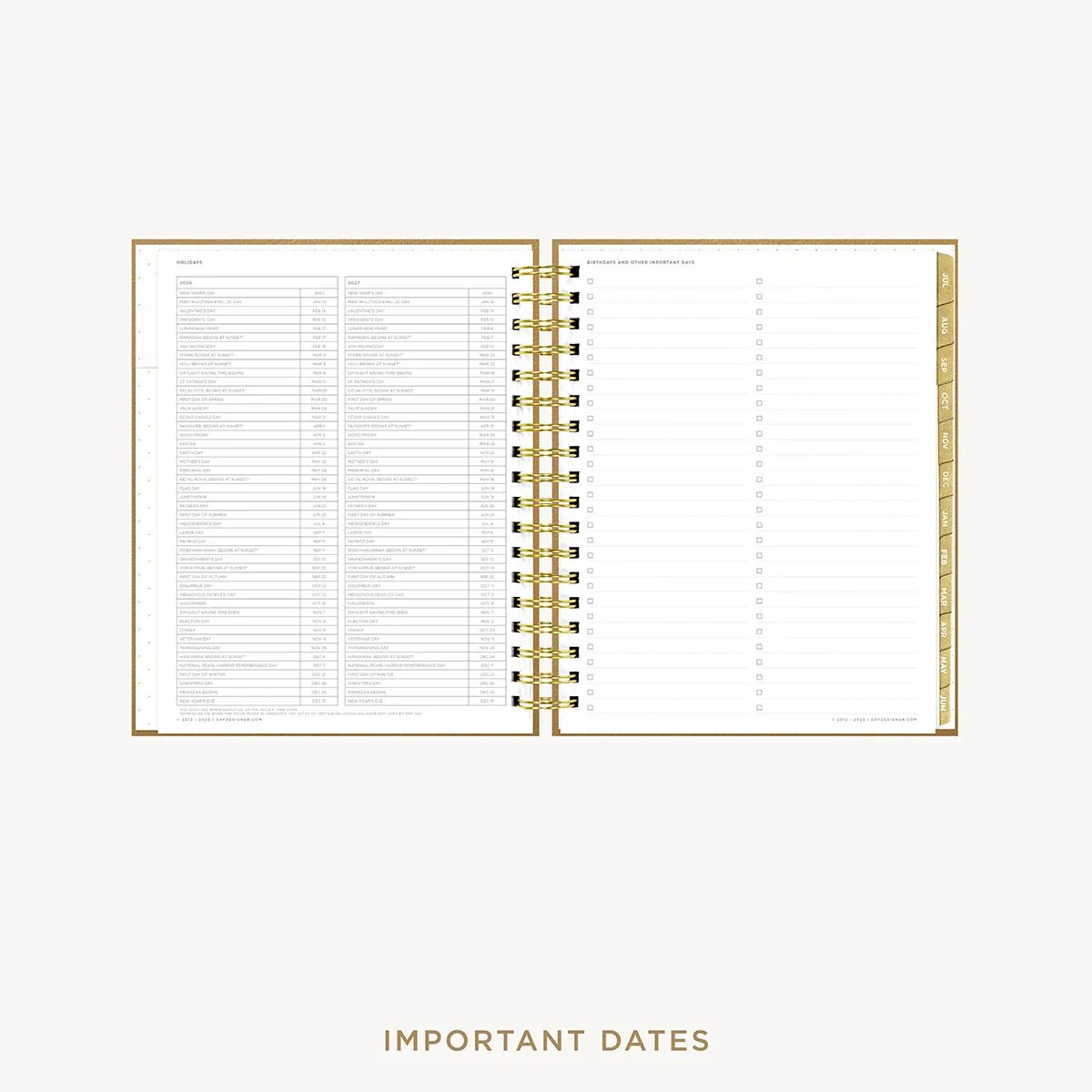 2026-27 Weekly Planner: Caramel Latte Pebble Texture - Image 10