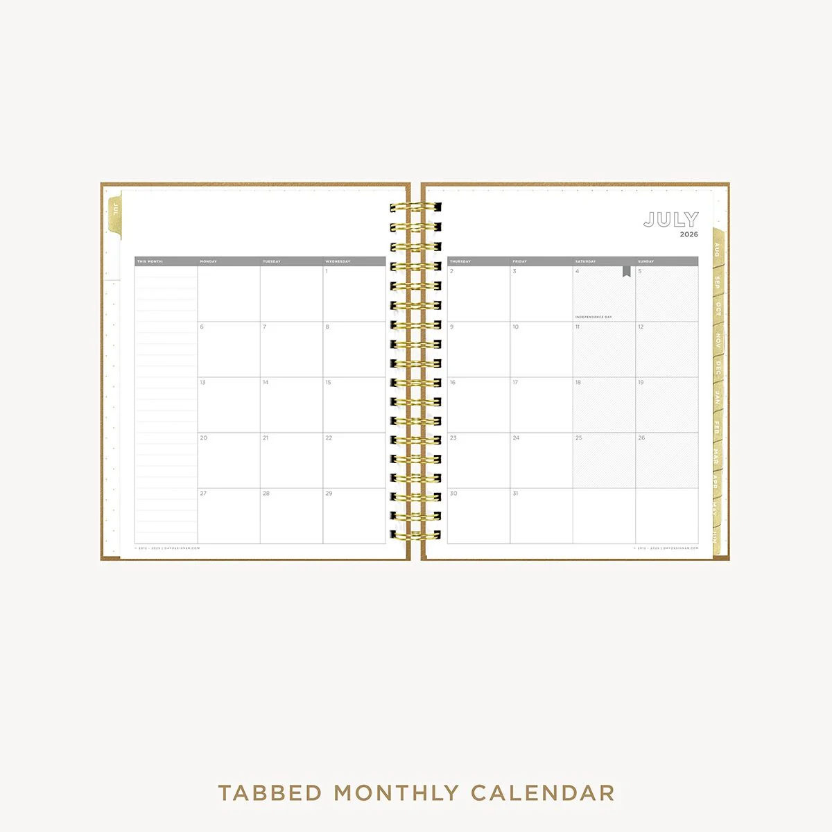 2026-27 Weekly Planner: Caramel Latte Pebble Texture - Image 11