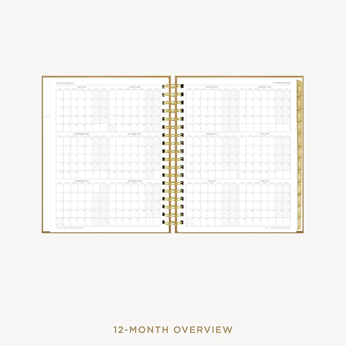 2026-27 Weekly Planner: Caramel Latte Pebble Texture - Image 8