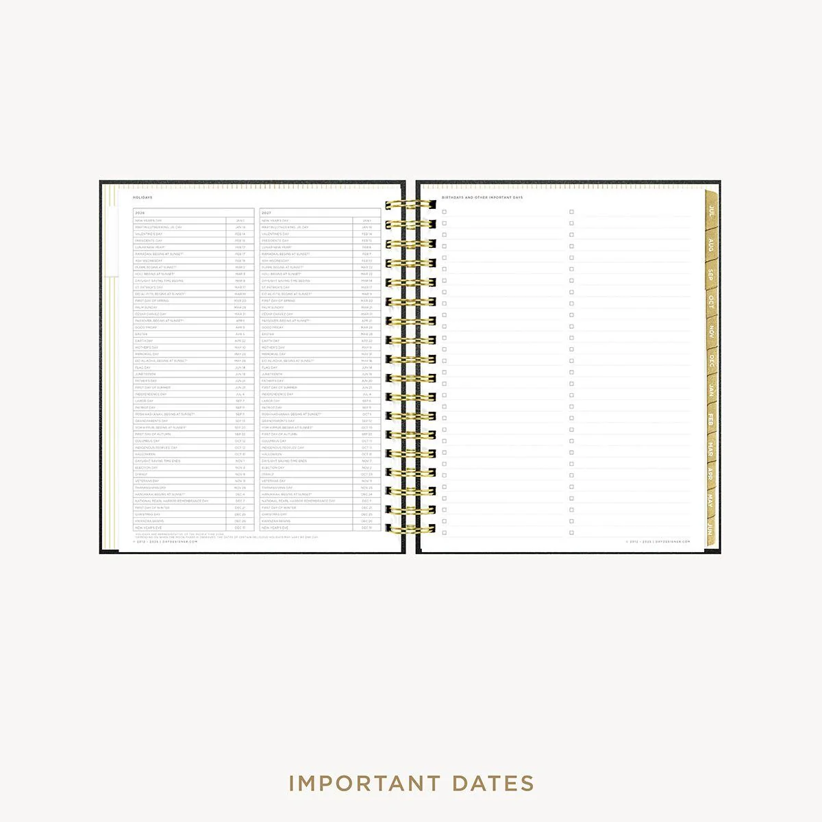 2026-27 Weekly Planner: Classic Black Pebble Texture - Image 10