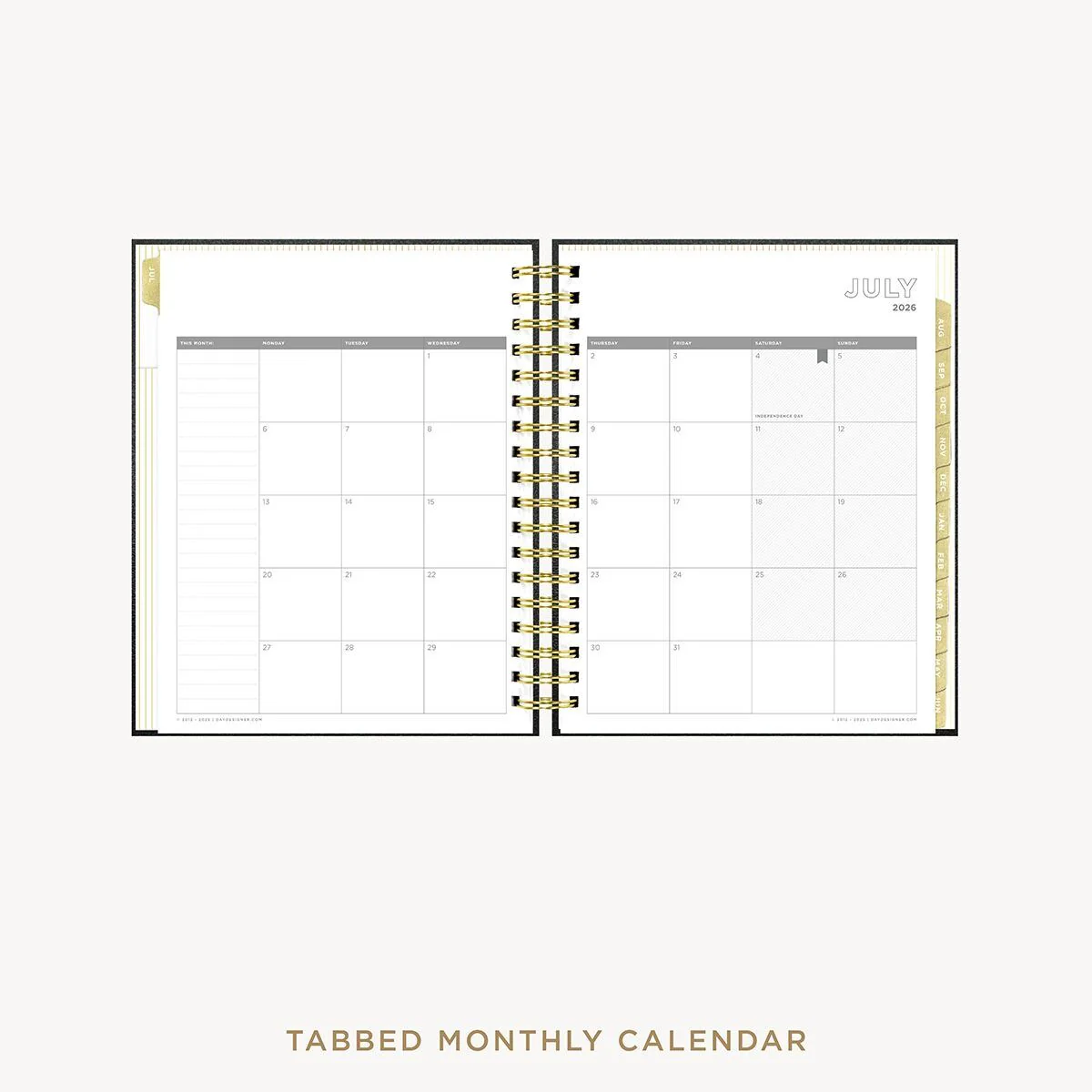 2026-27 Weekly Planner: Classic Black Pebble Texture - Image 11