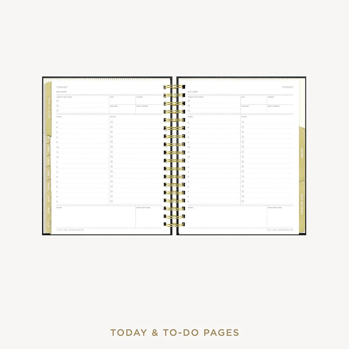 2026-27 Weekly Planner: Classic Black Pebble Texture - Image 13