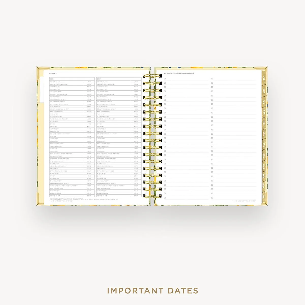2026-27 Weekly Planner: Lemon Floral Sage - Image 10
