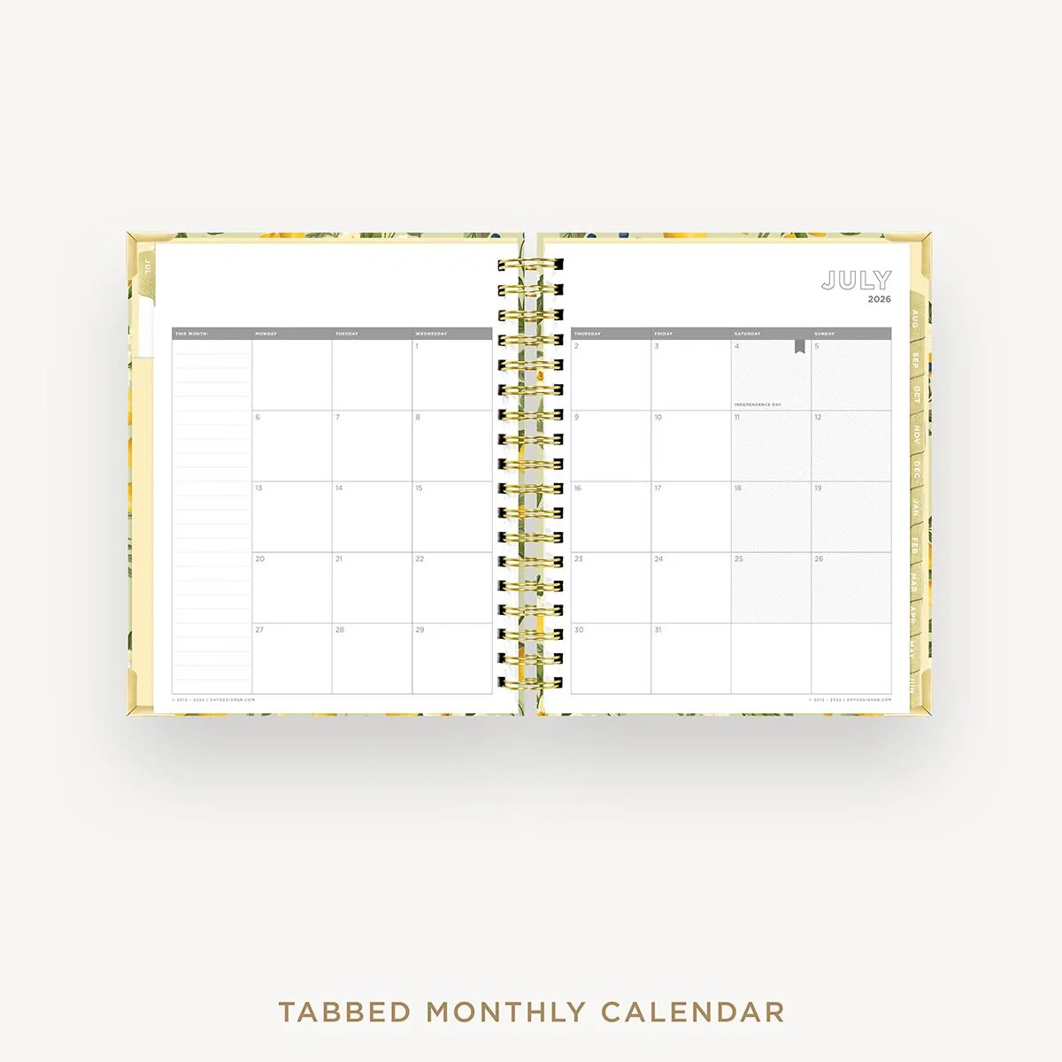 2026-27 Weekly Planner: Lemon Floral Sage - Image 11