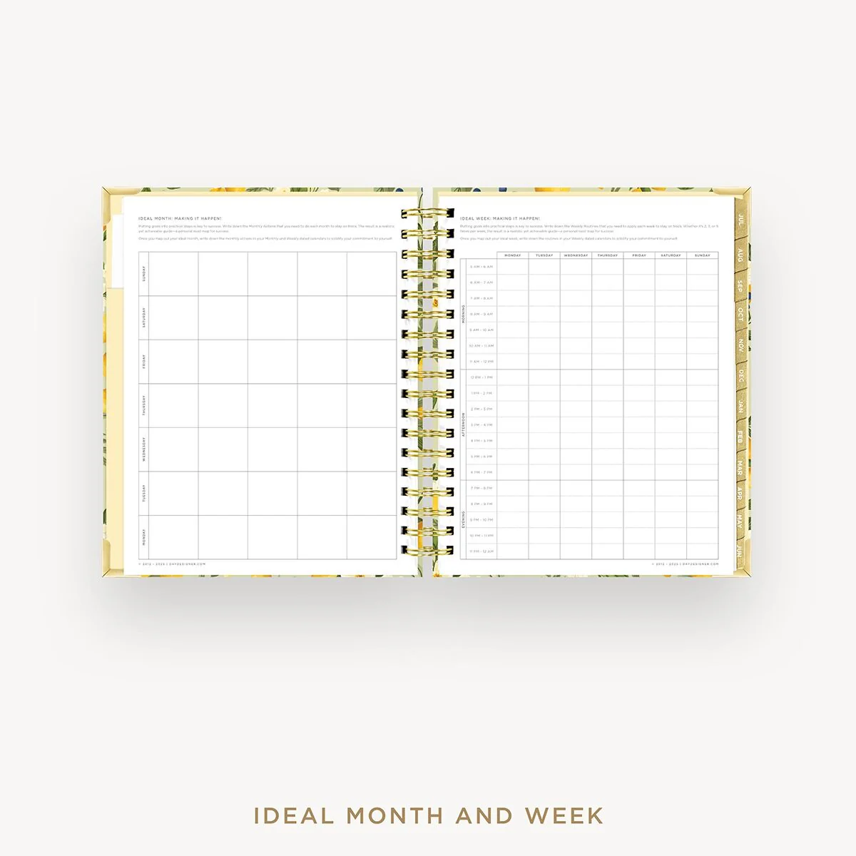 2026-27 Weekly Planner: Lemon Floral Sage - Image 8
