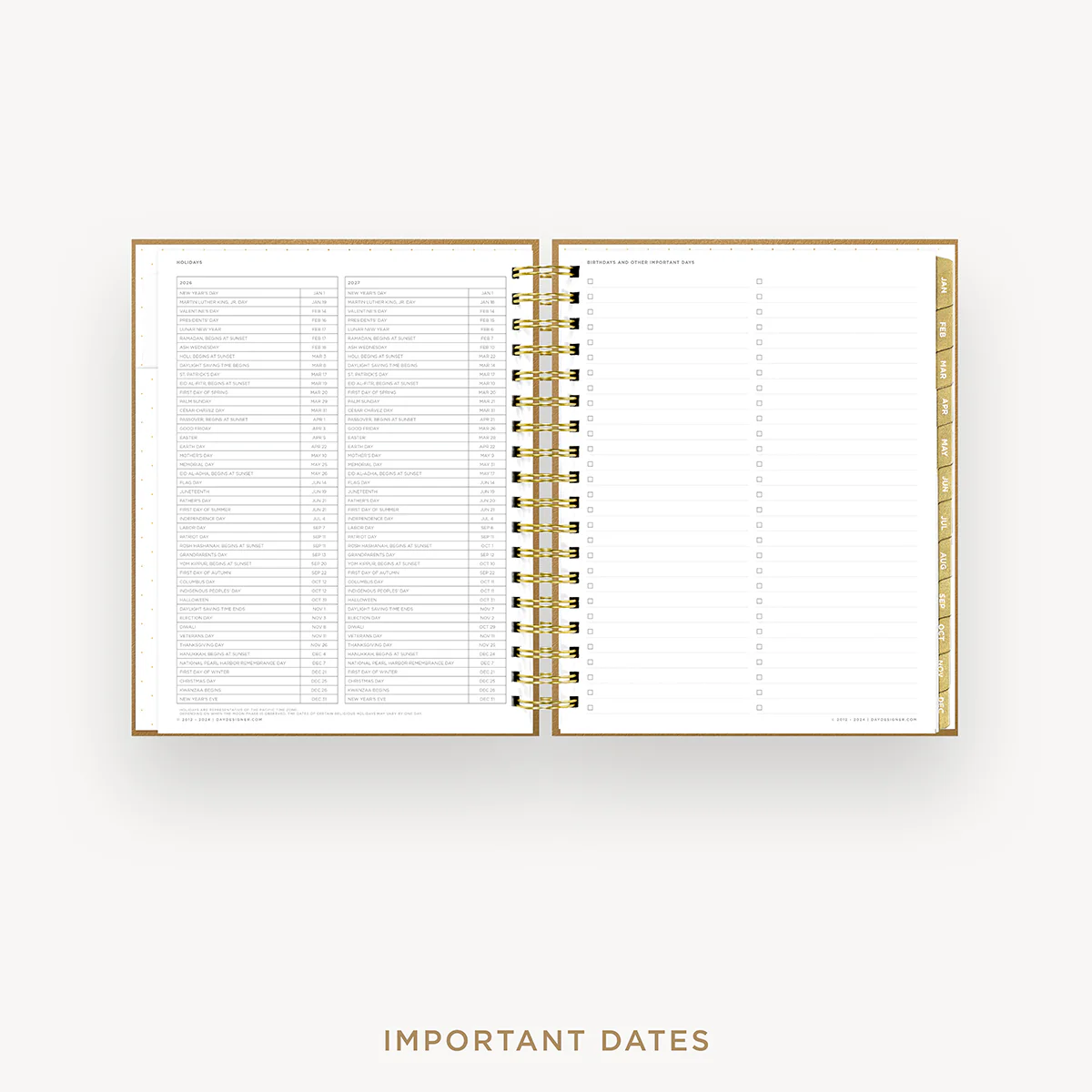 2026 Daily Planner: Caramel Latte Pebble Texture - Image 11
