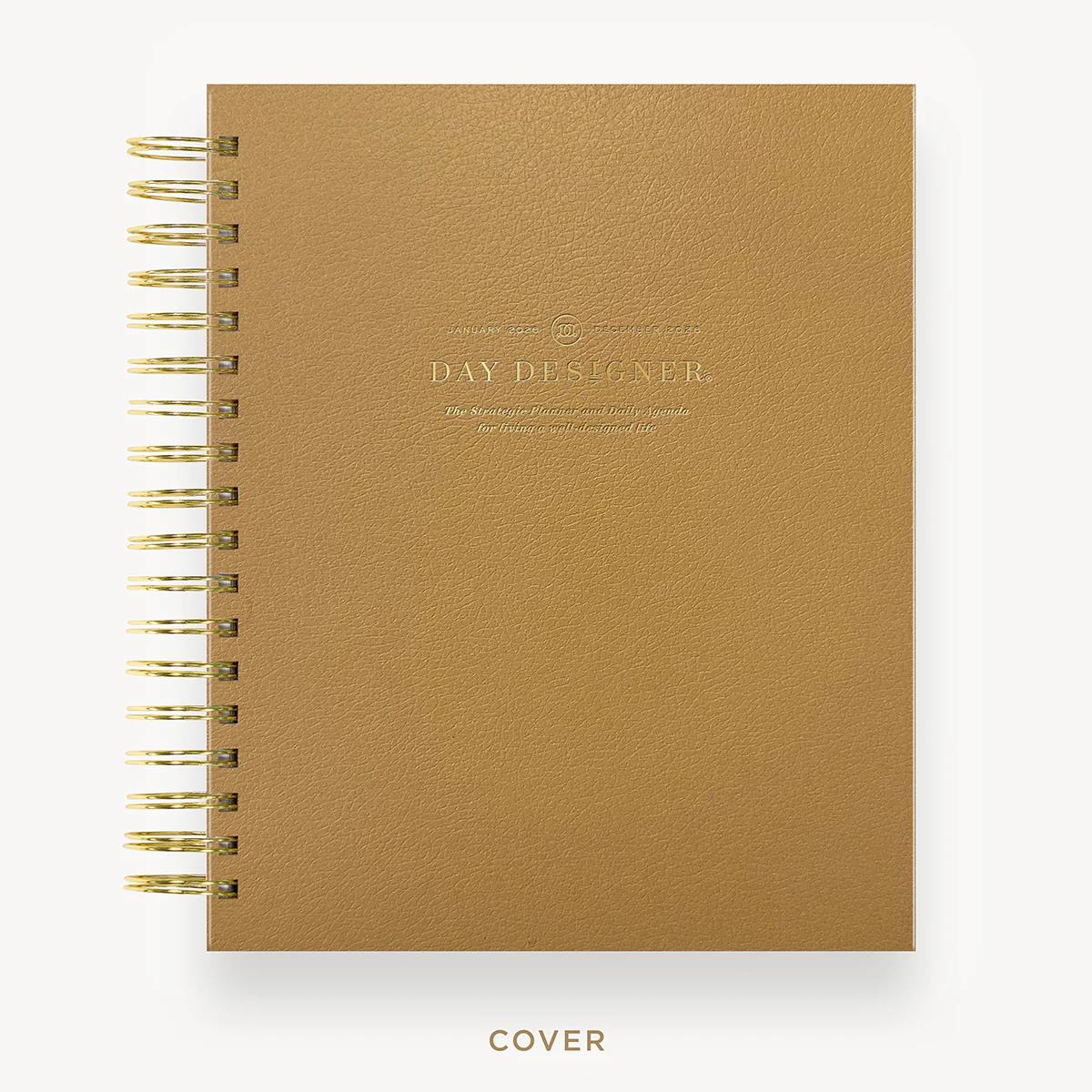 2026 Daily Planner: Caramel Latte Pebble Texture - Image 4