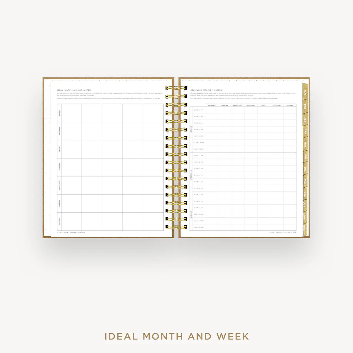2026 Daily Planner: Caramel Latte Pebble Texture - Image 9