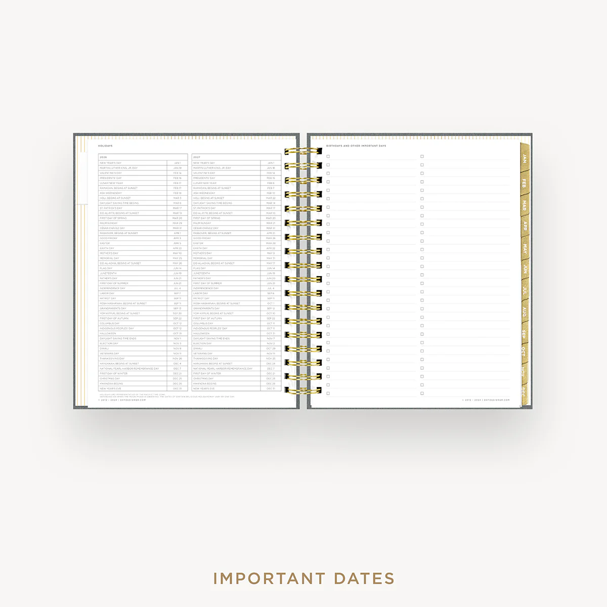 2026 Daily Planner: Charcoal Bookcloth - Image 11