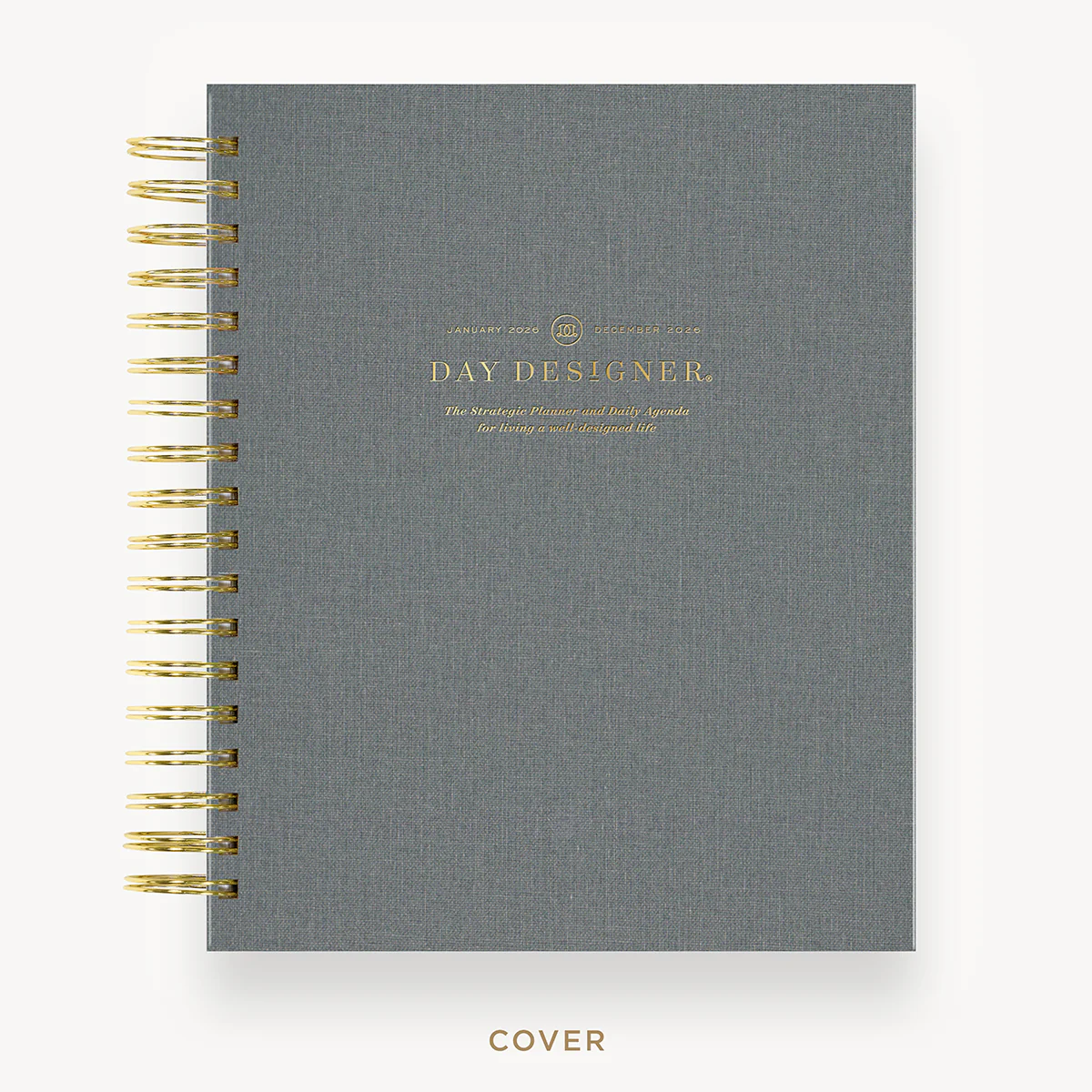 2026 Daily Planner: Charcoal Bookcloth - Image 4
