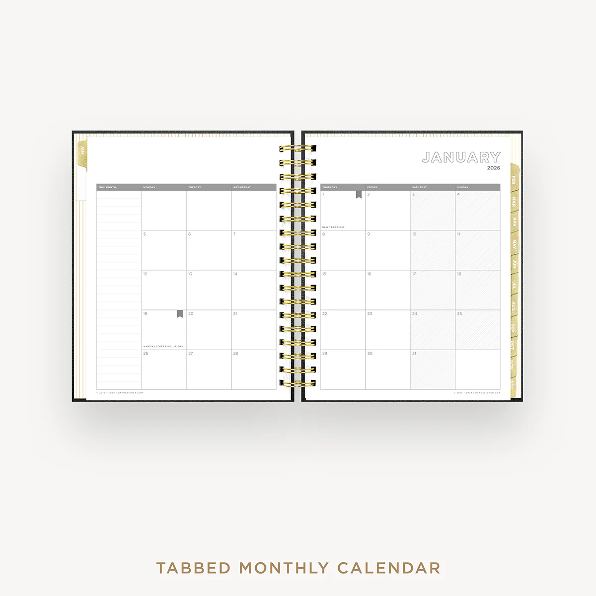 2026 Daily Planner: Classic Black Pebble Texture - Image 12