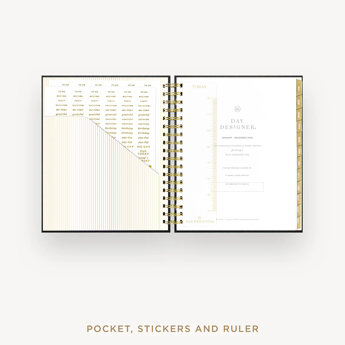 2026 Daily Planner: Classic Black Pebble Texture - Image 5
