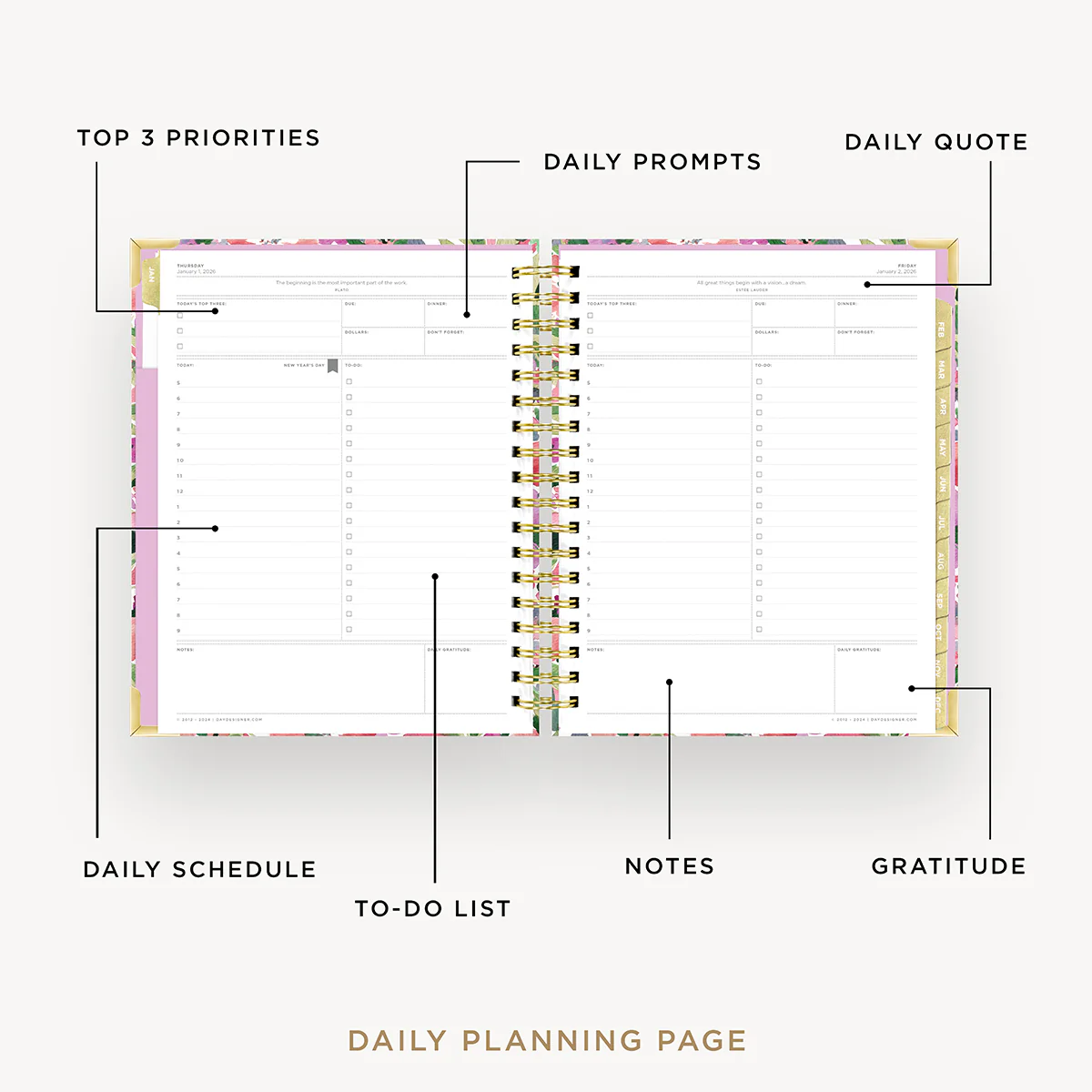 2026 Daily Planner: Ula Bloom - Image 3