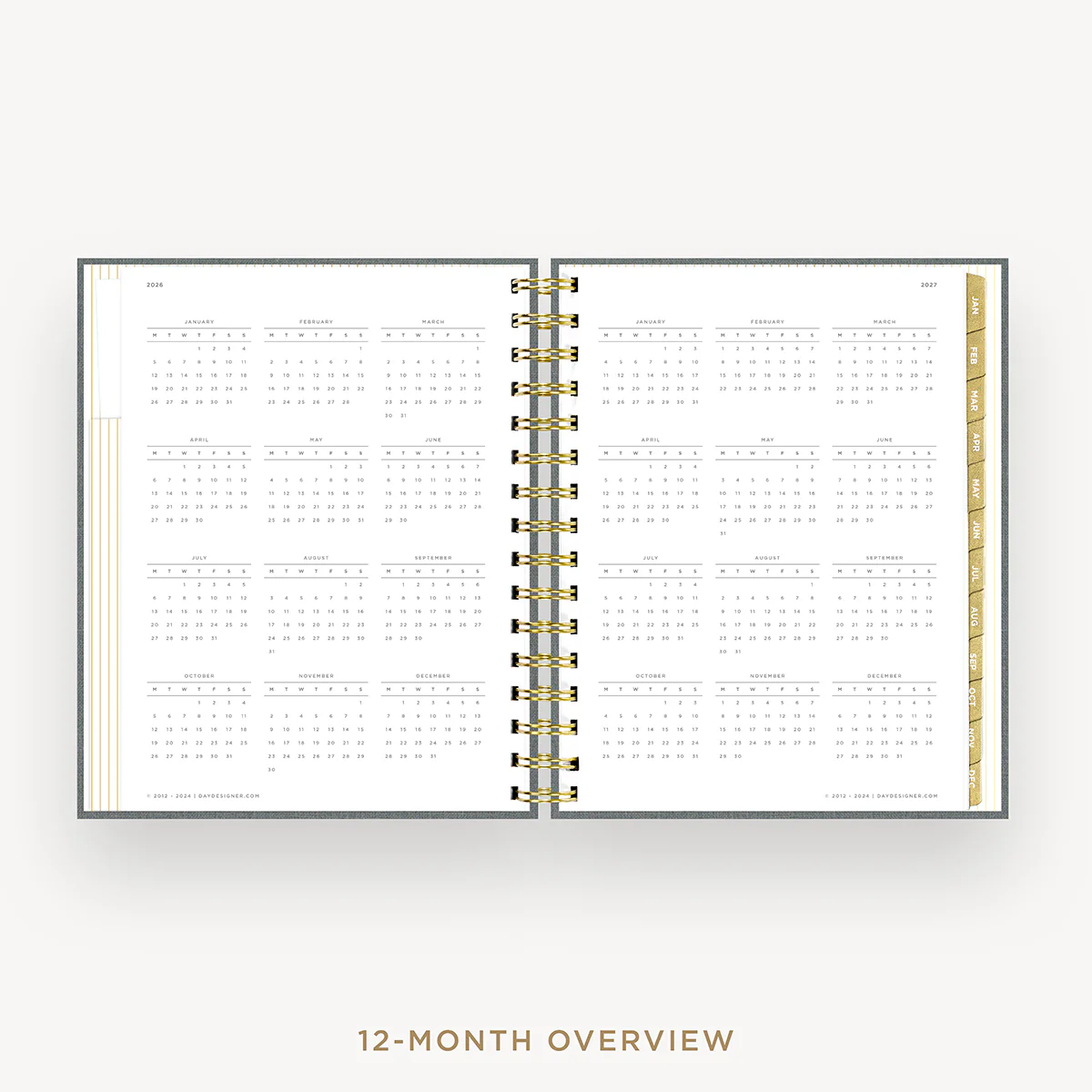 2026 Mini Daily Planner: Charcoal Bookcloth - Image 10