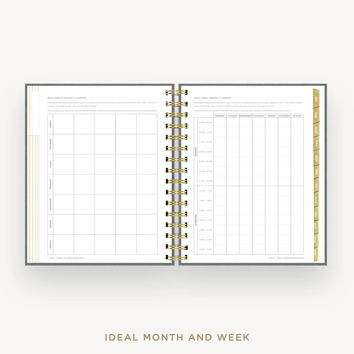 2026 Mini Daily Planner: Charcoal Bookcloth - Image 9