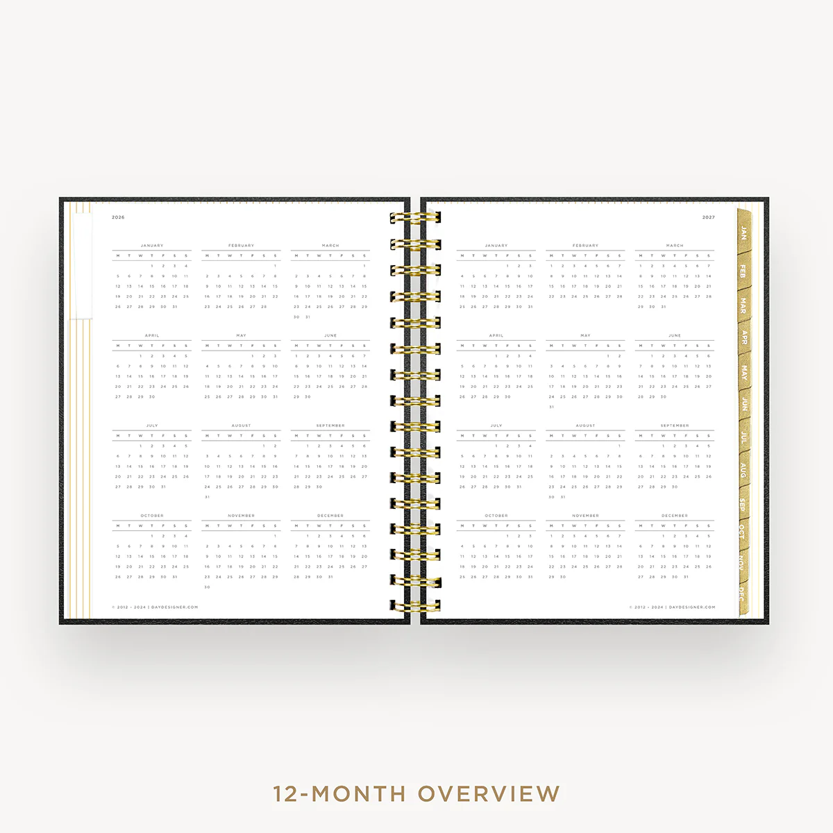 2026 Mini Daily Planner: Classic Black Pebble Texture - Image 10