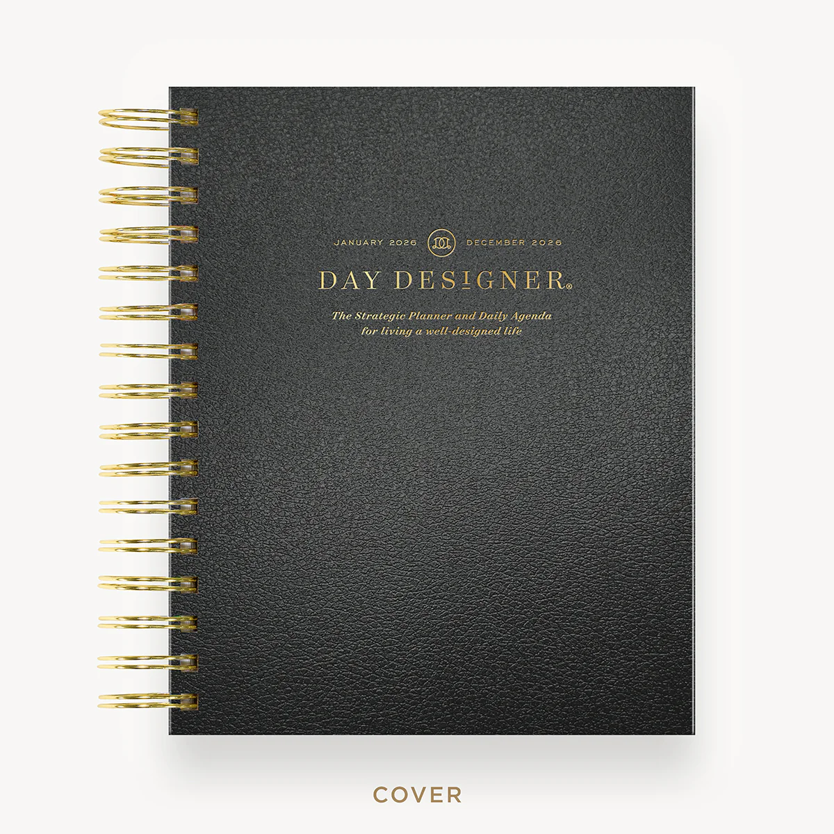 2026 Mini Daily Planner: Classic Black Pebble Texture - Image 4