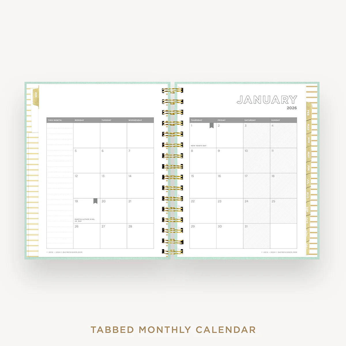 2026 Mini Daily Planner: Sage Bookcloth - Image 12