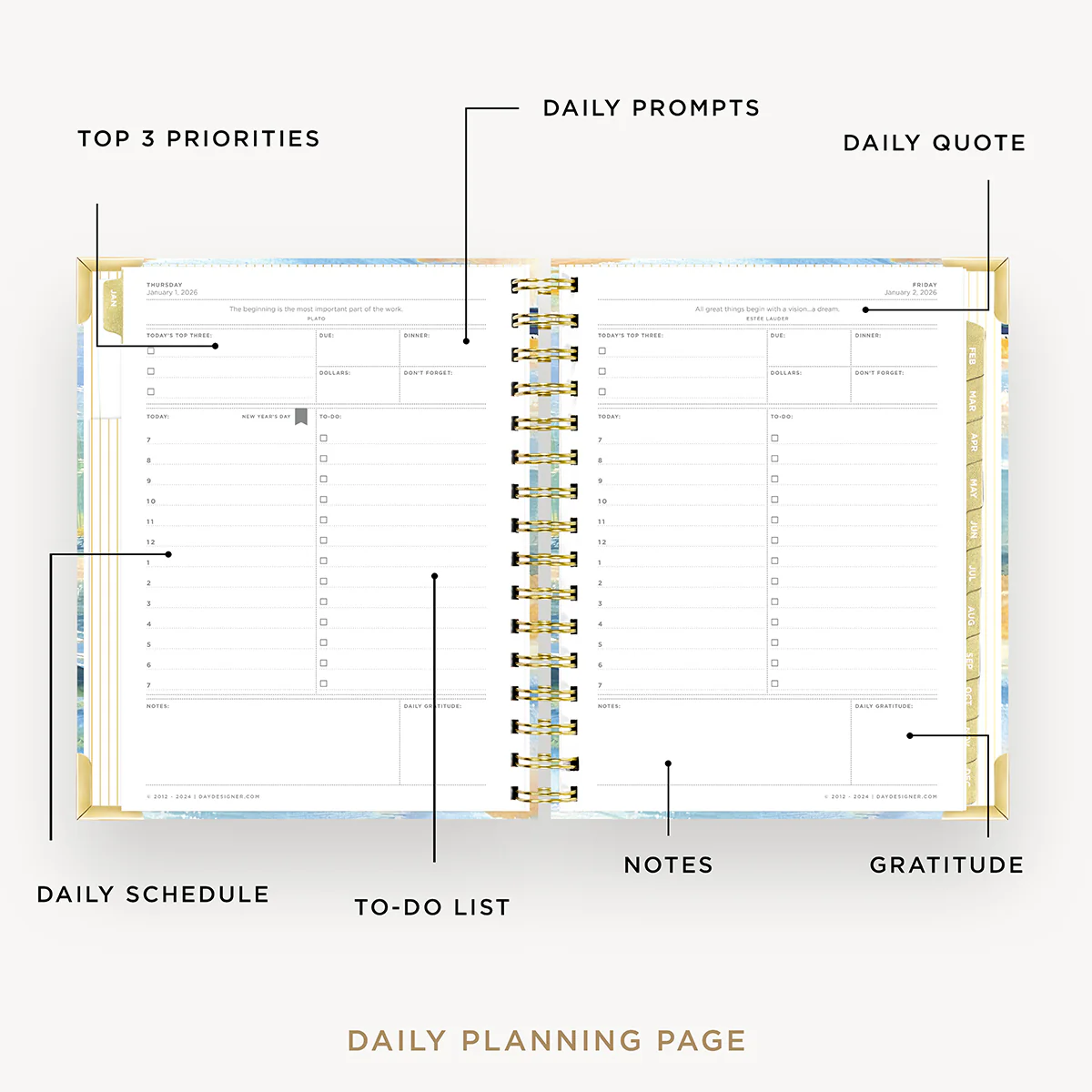 2026 Mini Daily Planner: Sea and Sky - Image 3