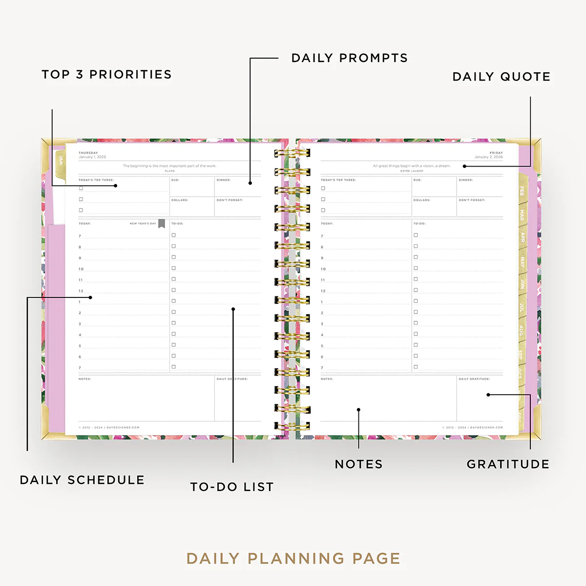2026 Mini Daily Planner: Ula Bloom - Image 3