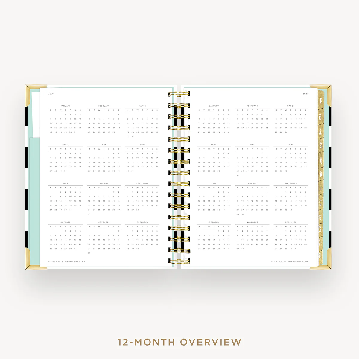 2026 Mini Weekly Planner: Black Stripe - Image 11