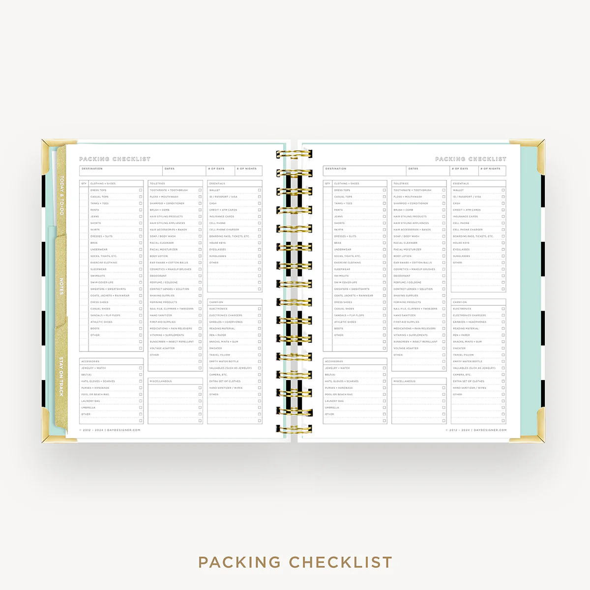 2026 Mini Weekly Planner: Black Stripe - Image 21