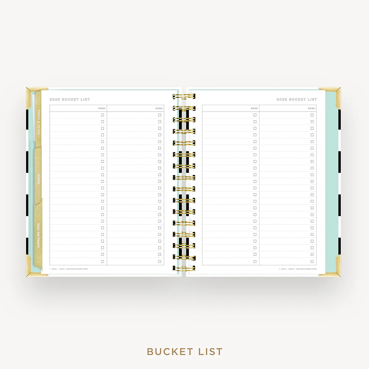 2026 Mini Weekly Planner: Black Stripe - Image 23