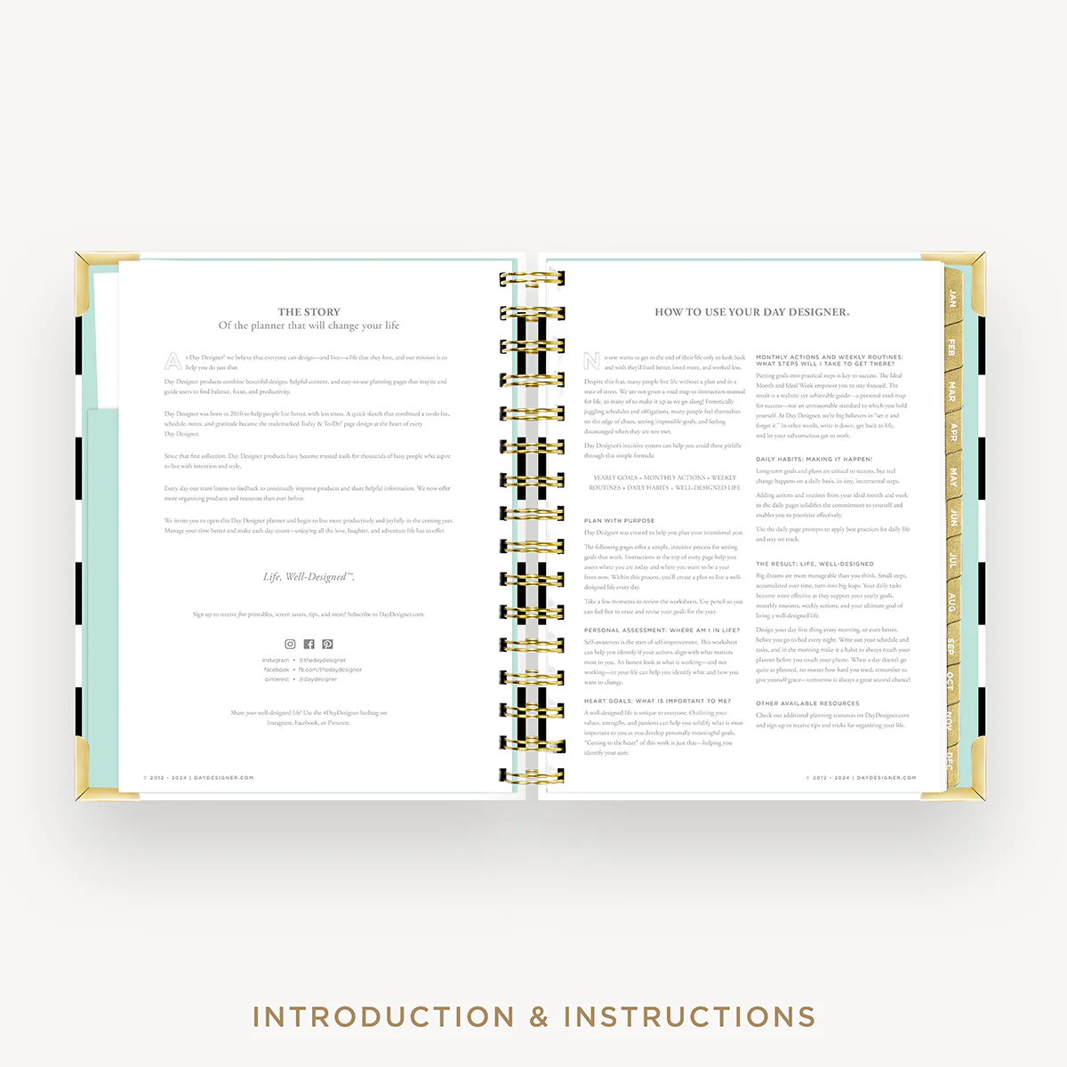 2026 Mini Weekly Planner: Black Stripe - Image 7