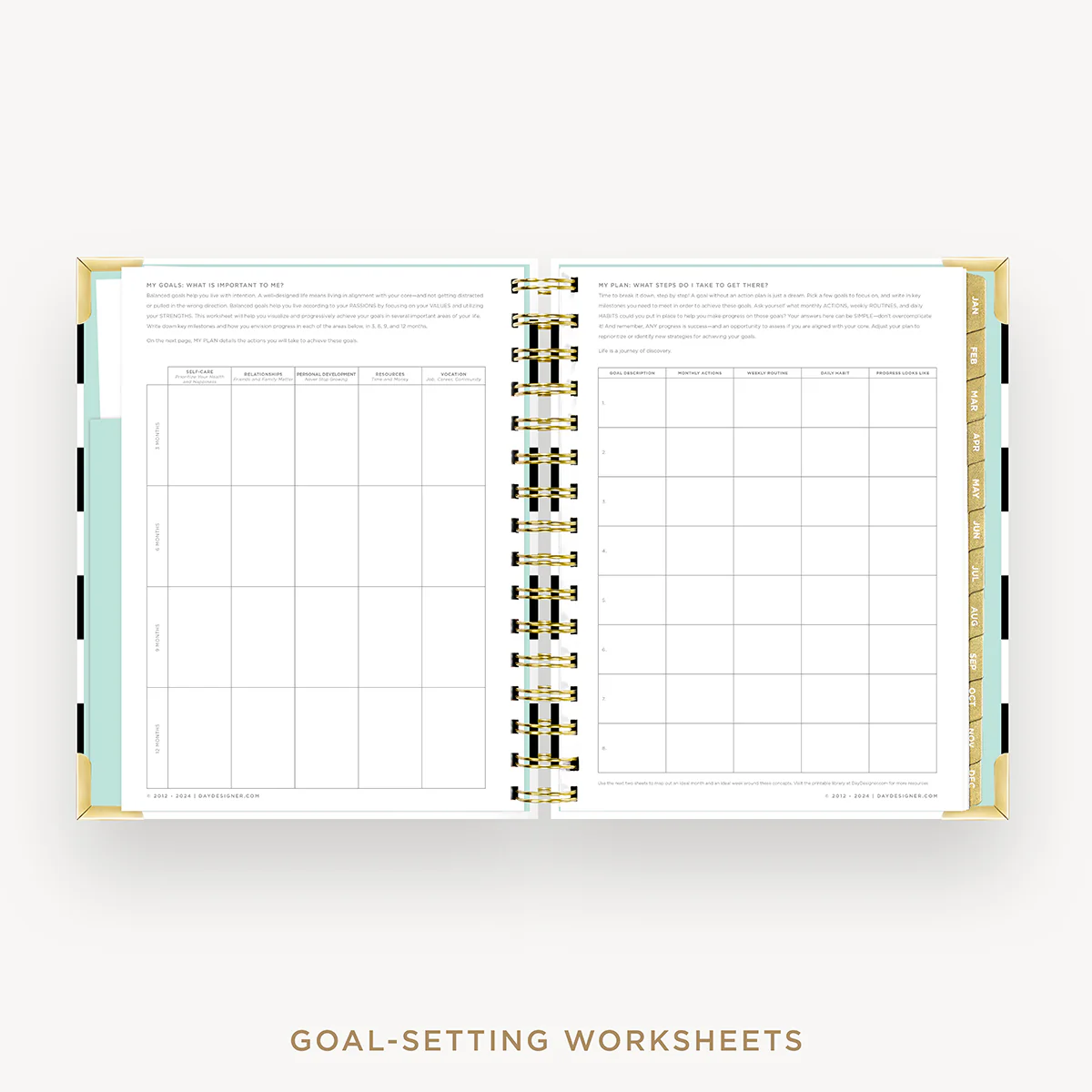 2026 Mini Weekly Planner: Black Stripe - Image 9