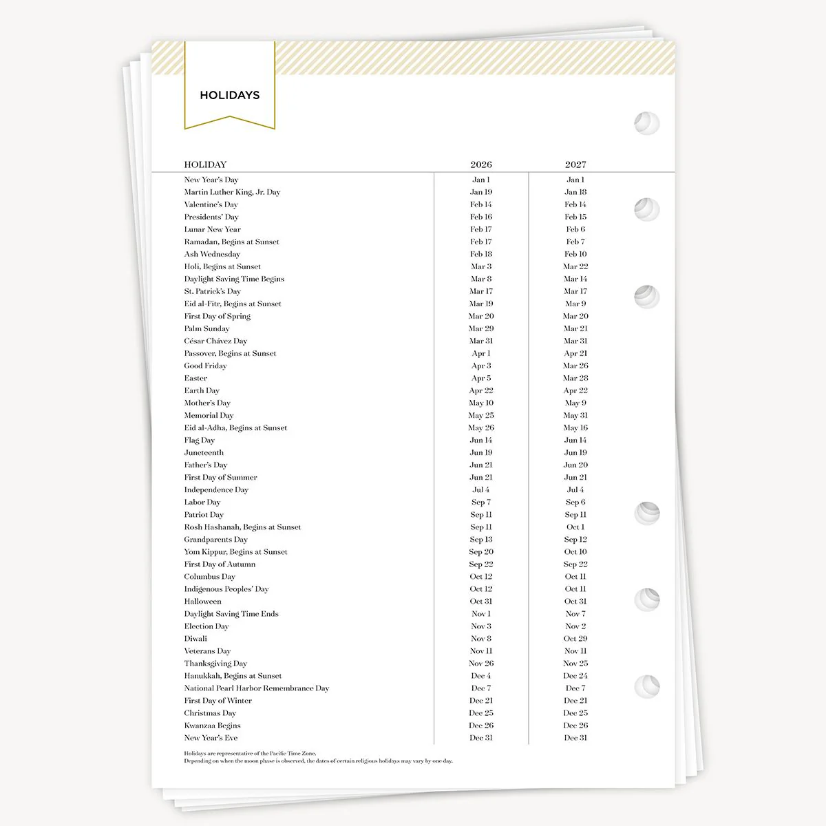 A5 Planner Inserts: 2026 Weekly/Monthly A5 (Calendar Year) - Image 6