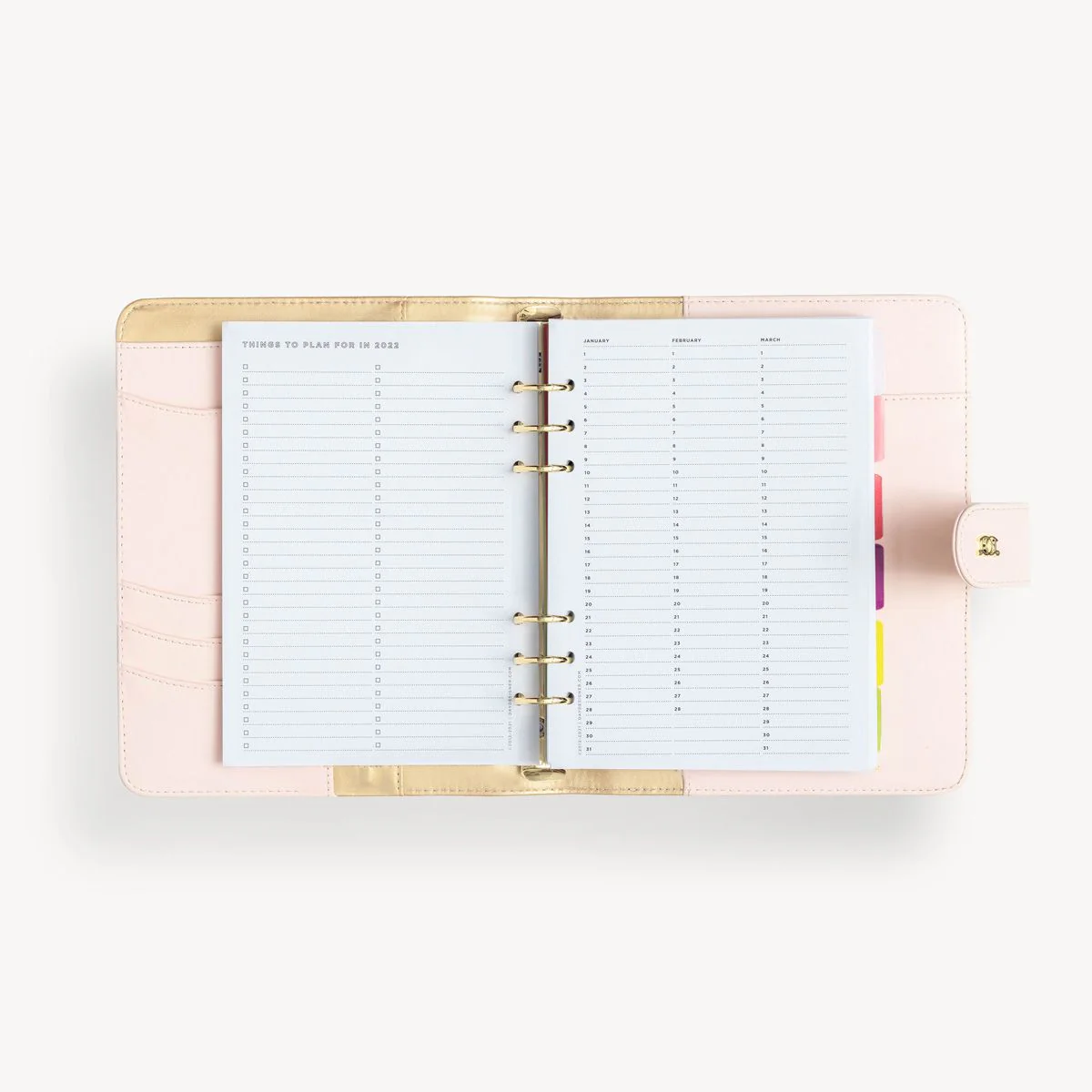A5 Vegan Leather Planner: Blush - Image 5