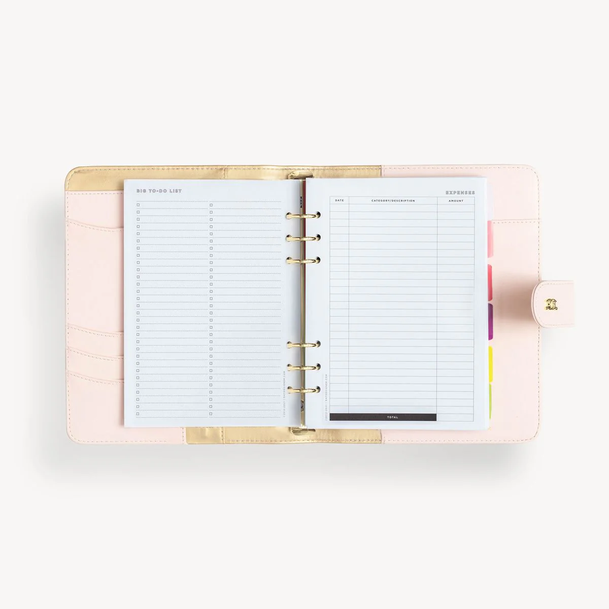 A5 Vegan Leather Planner: Blush - Image 6