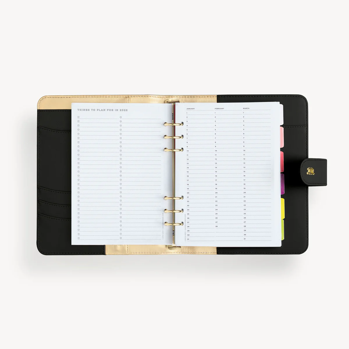 A5 Vegan Leather Planner: Classic Black - Image 5
