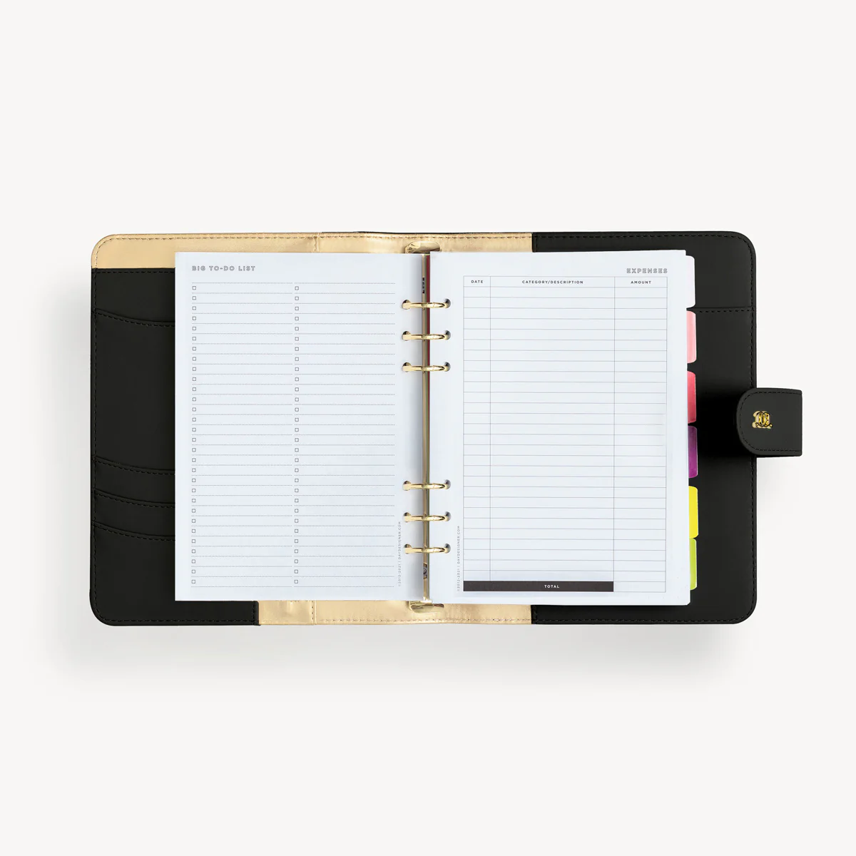 A5 Vegan Leather Planner: Classic Black - Image 7