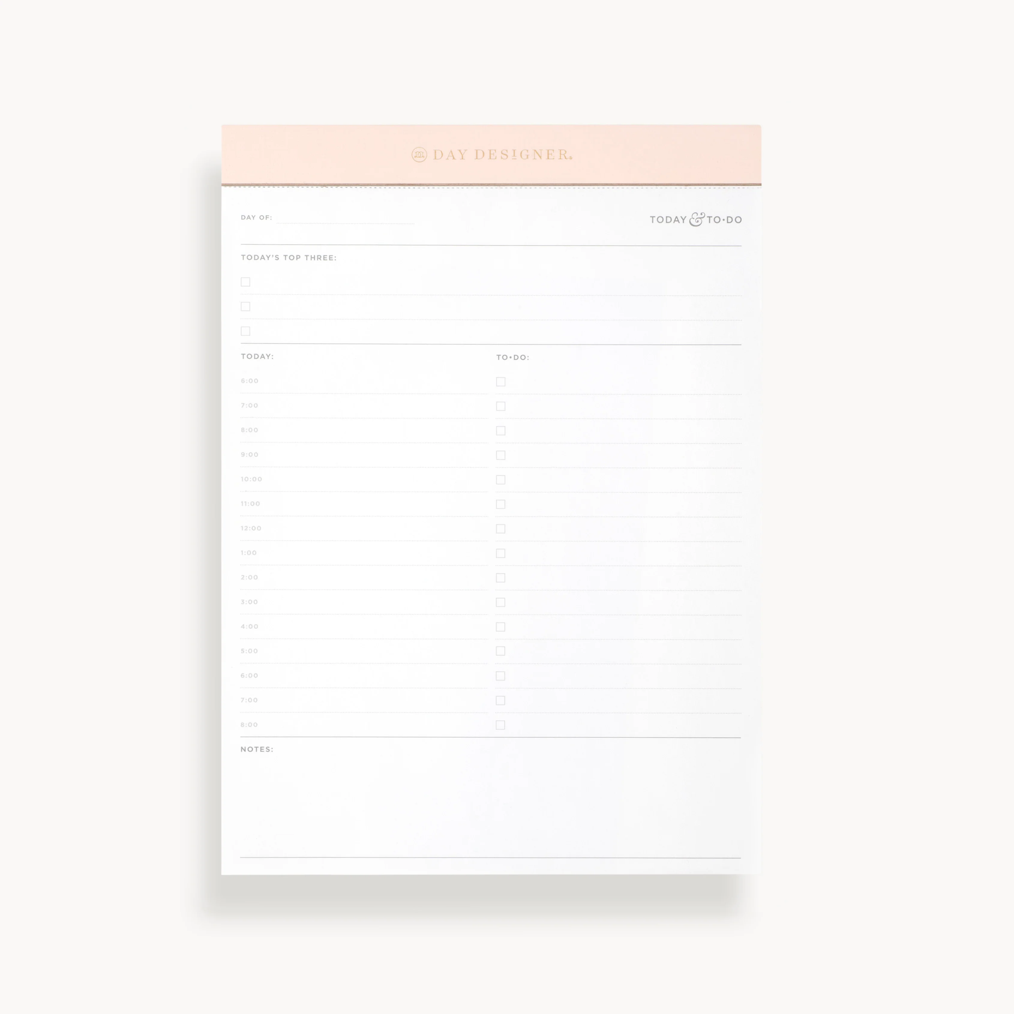 Daily Desktop Planner Pad: Blush - Image 5