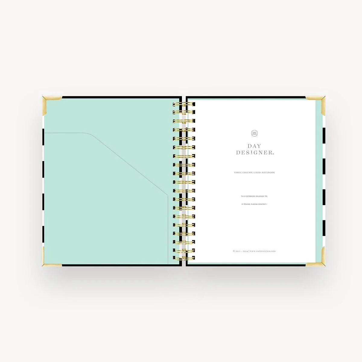 Lined Notebook: Black Stripe - Image 3