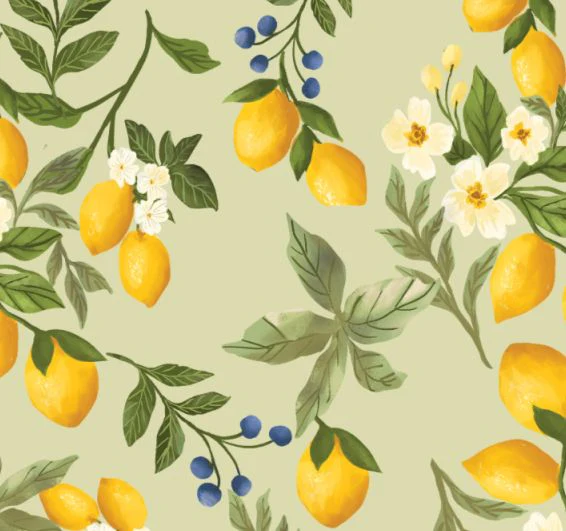 Lined Notebook: Lemon Floral Sage - Image 6
